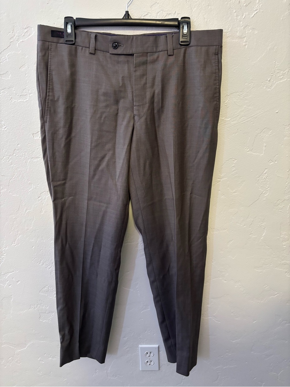 Ted Baker London Men's Dress Pants in Charcoal Brown